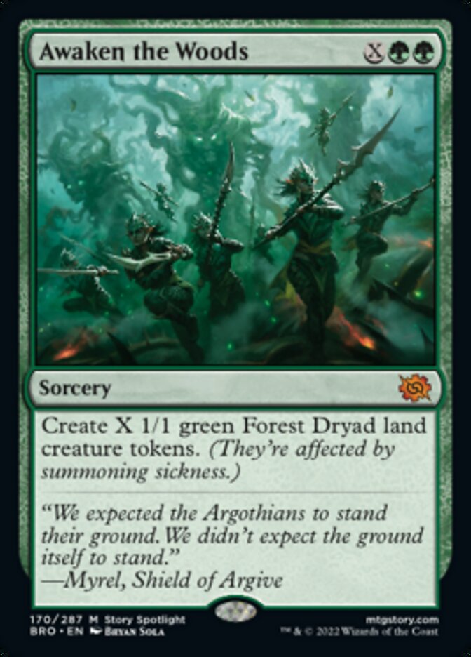 Awaken the Woods [The Brothers' War] [Foil]