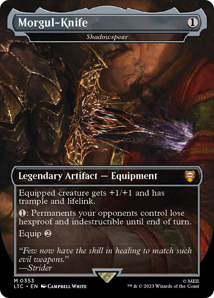 Morgul-Knife - Shadowspear [The Lord of the Rings: Tales of Middle-Earth Commander] [Foil]