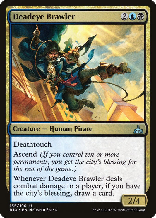 Deadeye Brawler [Rivals of Ixalan] [Foil]