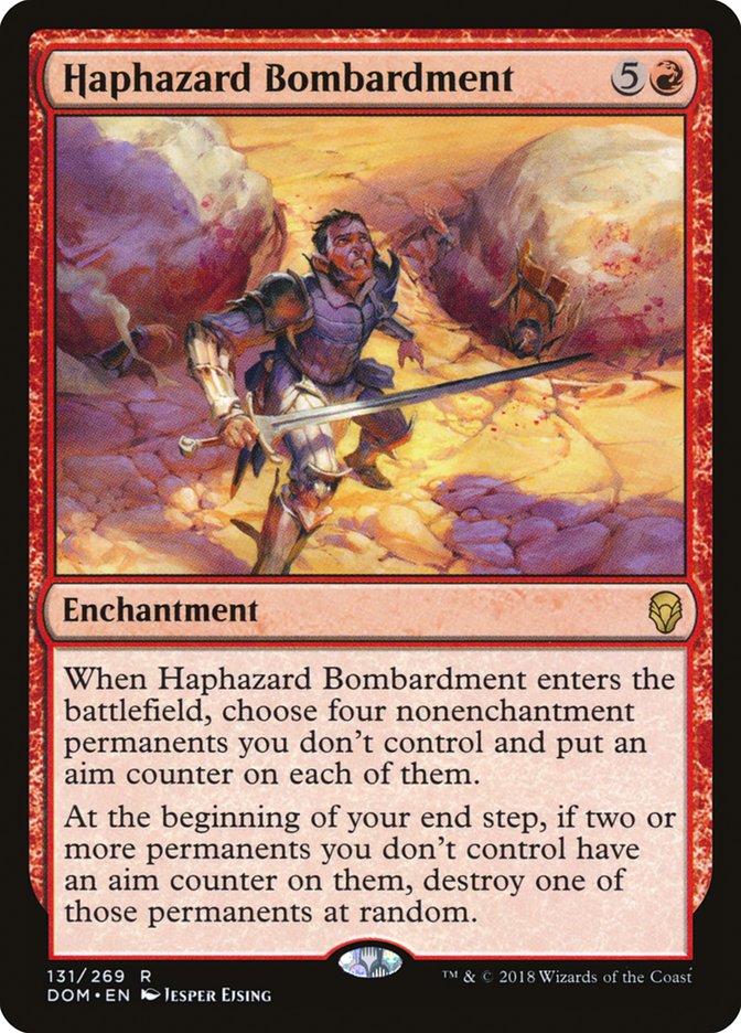 Haphazard Bombardment [Dominaria] [Foil]
