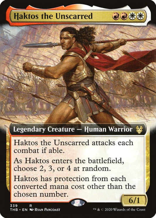 Haktos the Unscarred (Extended Art) [Theros Beyond Death] [Foil]