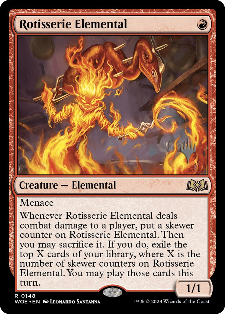 Rotisserie Elemental (Promo Pack) [Wilds of Eldraine Promos] [Foil]