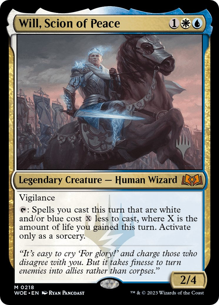 Will, Scion of Peace (Promo Pack) [Wilds of Eldraine Promos] [Foil]