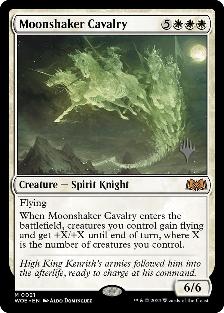 Moonshaker Cavalry (Promo Pack) [Wilds of Eldraine Promos] [Foil]