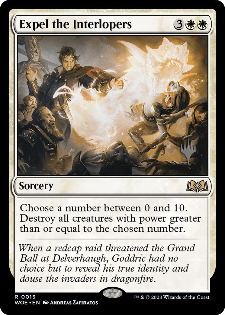 Expel the Interlopers (Promo Pack) [Wilds of Eldraine Promos] [Foil]