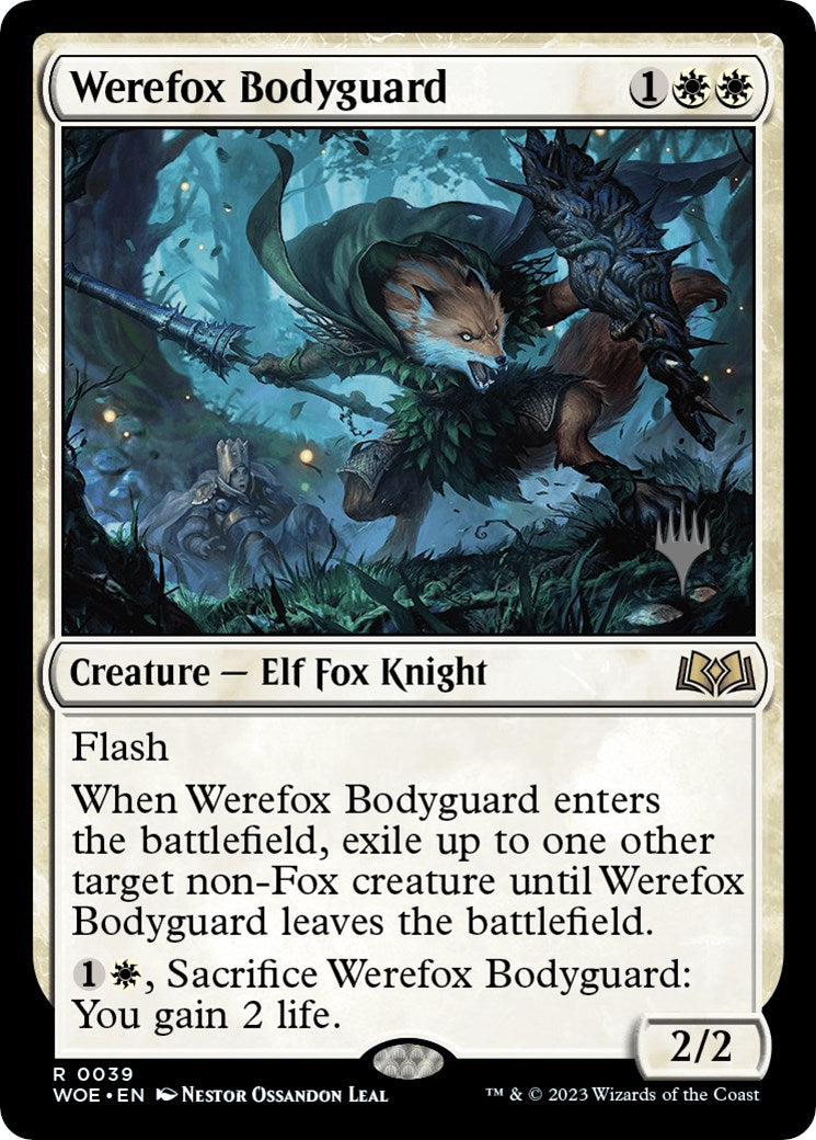 Werefox Bodyguard (Promo Pack) [Wilds of Eldraine Promos] [Foil]