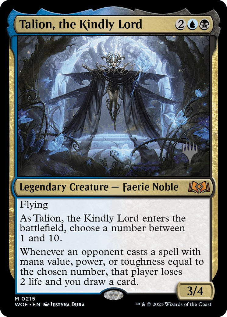 Talion, the Kindly Lord (Promo Pack) [Wilds of Eldraine Promos] [Foil]