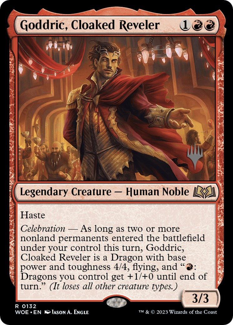 Goddric, Cloaked Reveler (Promo Pack) [Wilds of Eldraine Promos] [Foil]