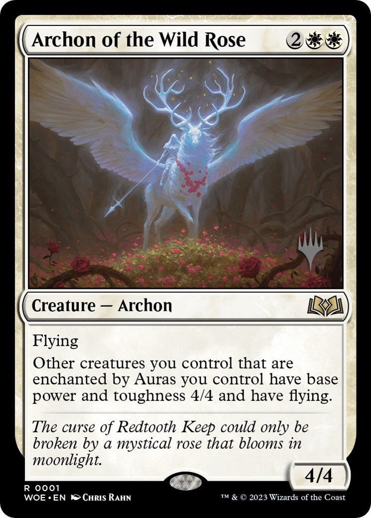Archon of the Wild Rose (Promo Pack) [Wilds of Eldraine Promos] [Foil]