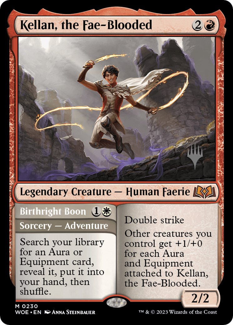 Kellan, the Fae-Blooded (Promo Pack) [Wilds of Eldraine Promos] [Foil]