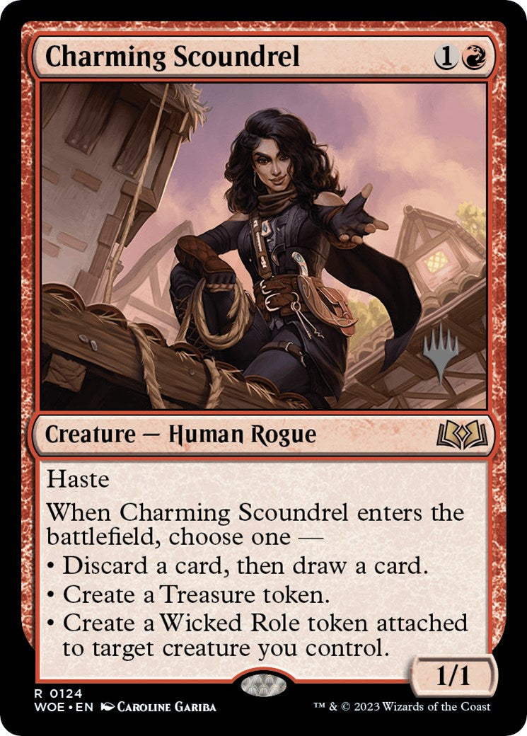Charming Scoundrel (Promo Pack) [Wilds of Eldraine Promos] [Foil]