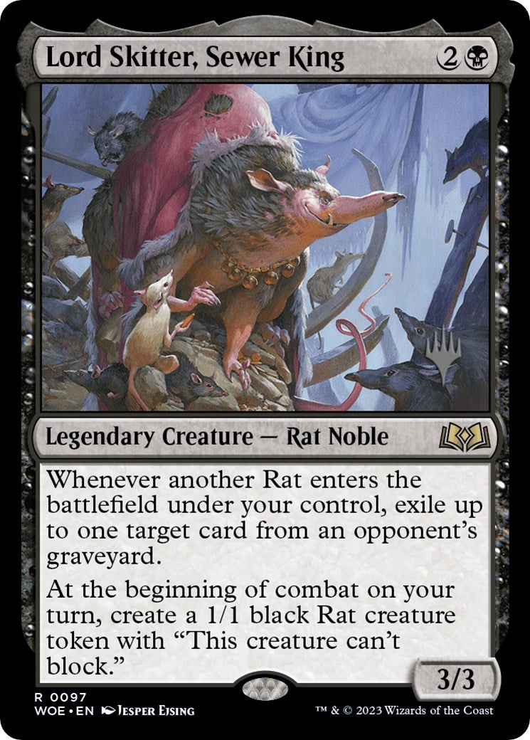 Lord Skitter, Sewer King (Promo Pack) [Wilds of Eldraine Promos] [Foil]