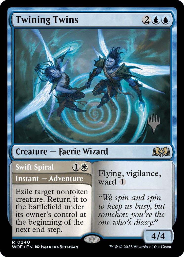 Twining Twins // Swift Spiral (Promo Pack) [Wilds of Eldraine Promos] [Foil]