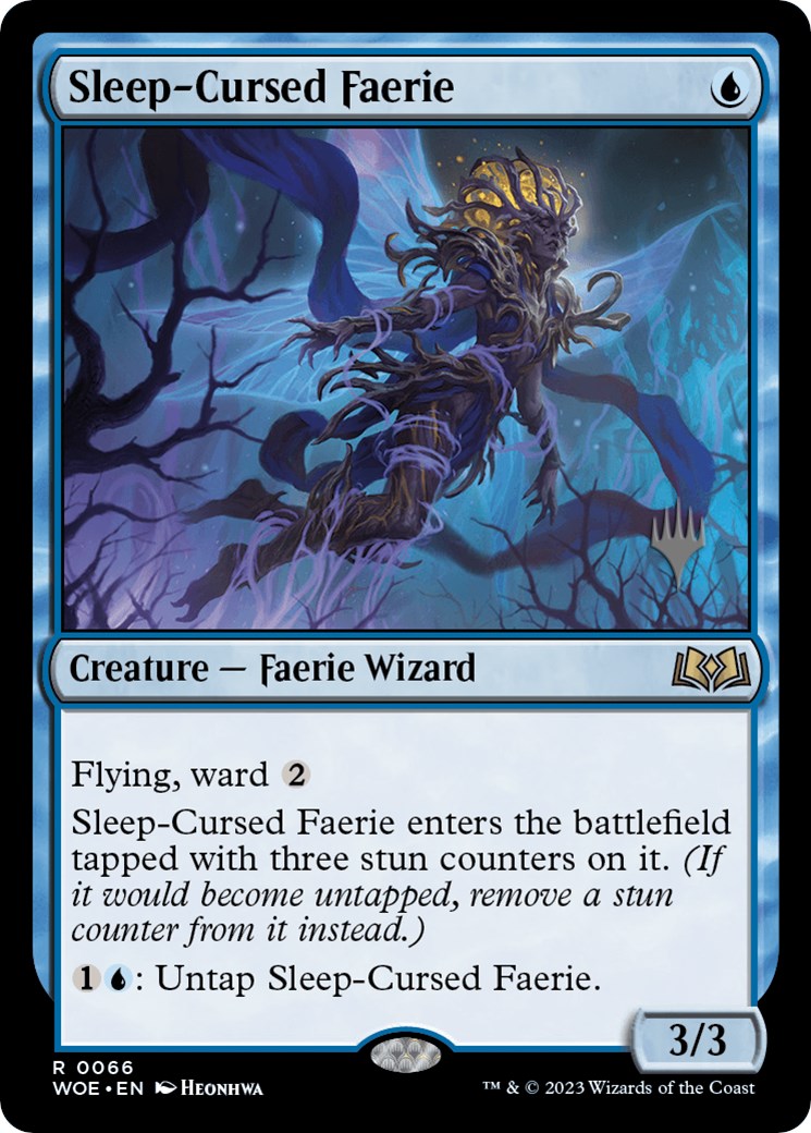 Sleep-Cursed Faerie (Promo Pack) [Wilds of Eldraine Promos] [Foil]