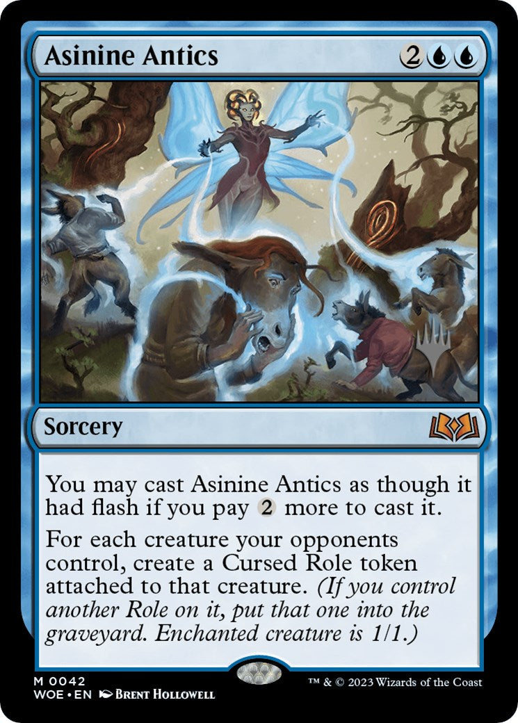 Asinine Antics (Promo Pack) [Wilds of Eldraine Promos] [Foil]