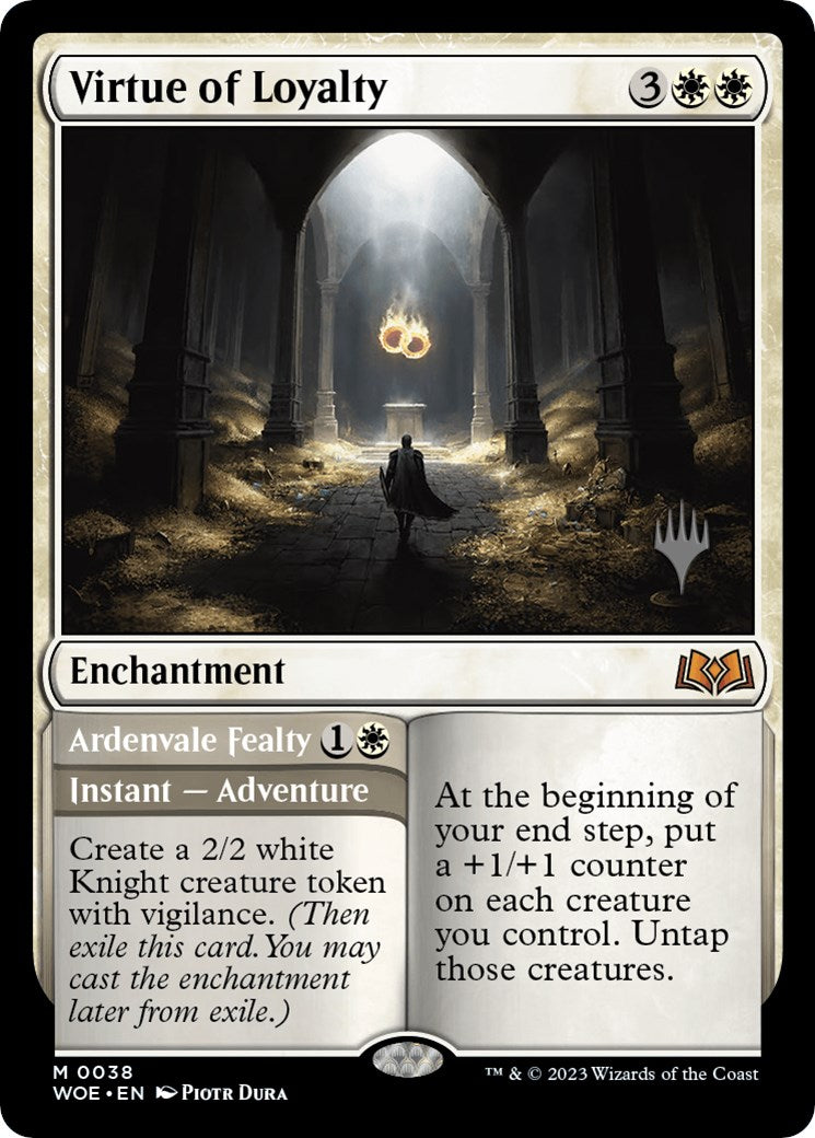 Virtue of Loyalty // Ardenvale Fealty (Promo Pack) [Wilds of Eldraine Promos] [Foil]