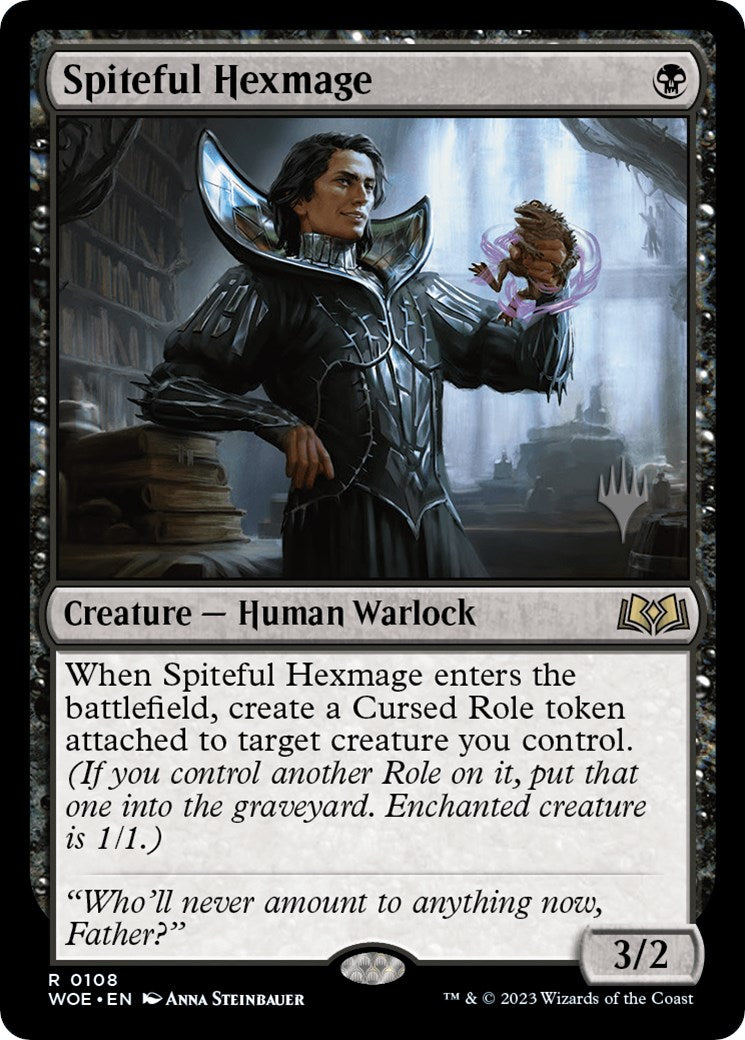 Spiteful Hexmage (Promo Pack) [Wilds of Eldraine Promos] [Foil]