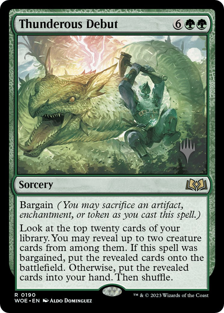 Thunderous Debut (Promo Pack) [Wilds of Eldraine Promos] [Foil]