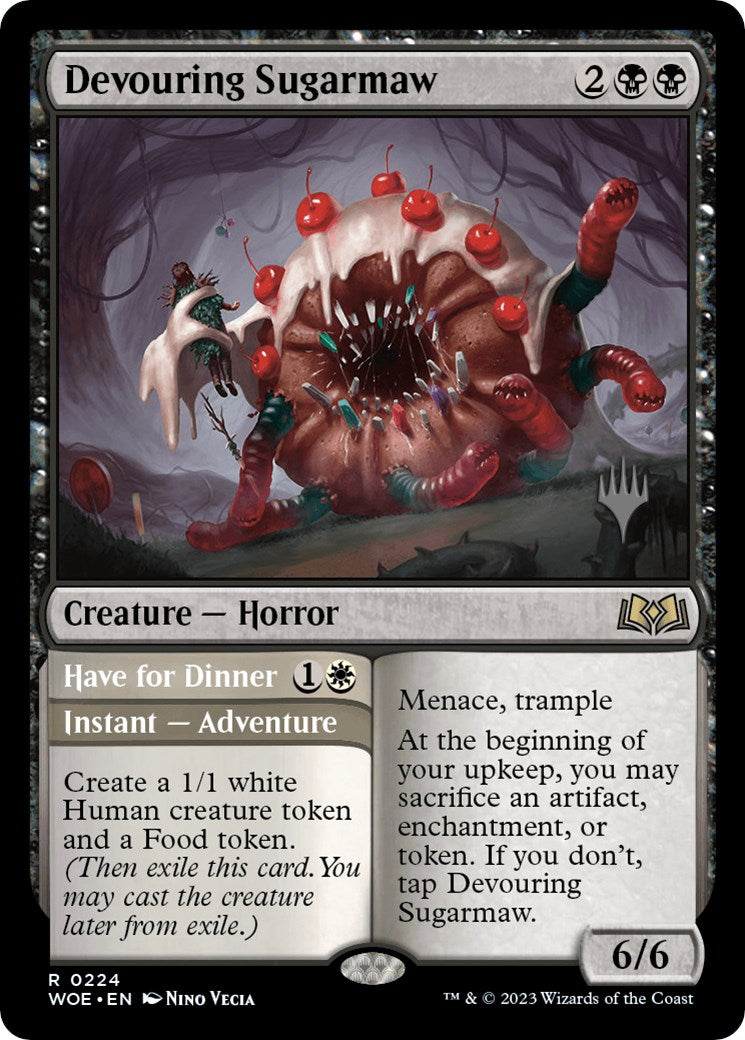 Devouring Sugarmaw // Have for Dinner(Promo Pack) [Wilds of Eldraine Promos] [Foil]