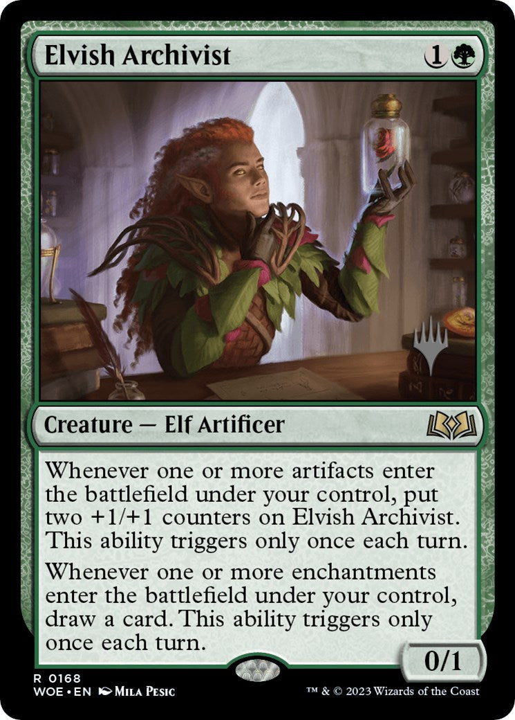 Elvish Archivist (Promo Pack) [Wilds of Eldraine Promos] [Foil]