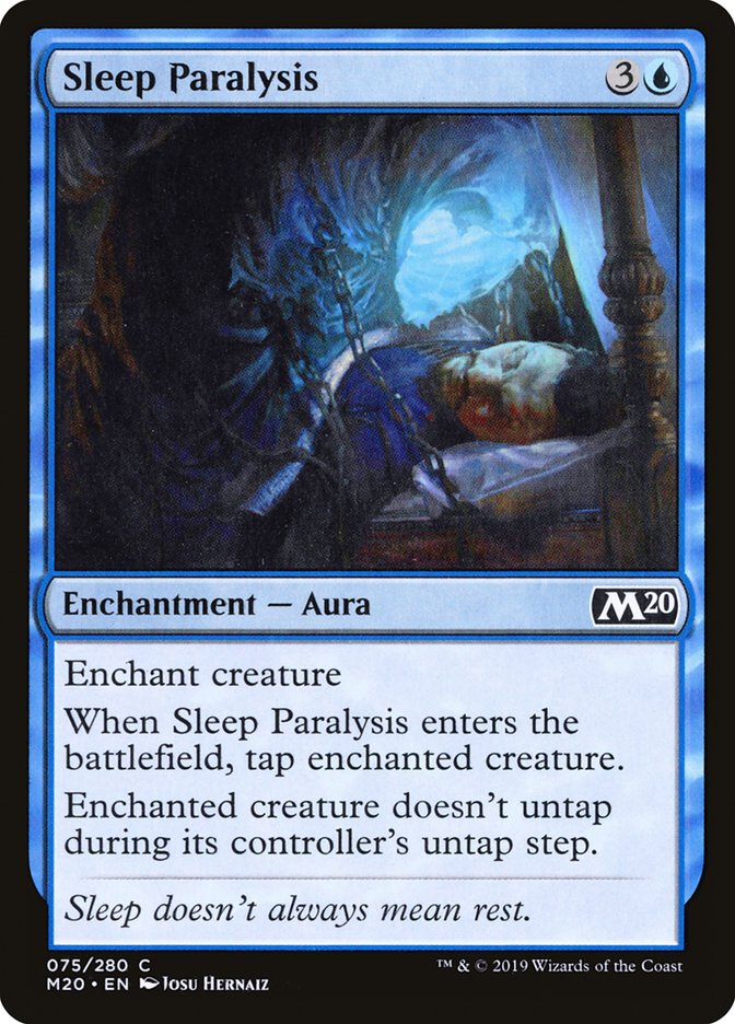Sleep Paralysis [Core Set 2020] [Foil]