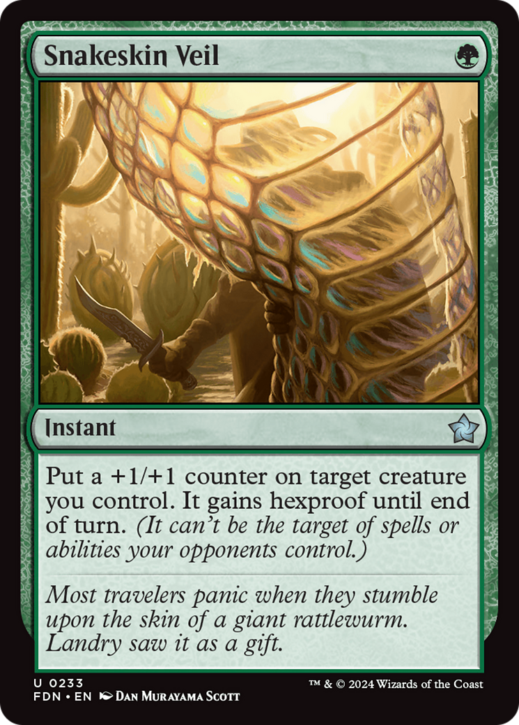 Snakeskin Veil [Foundations] [Foil]