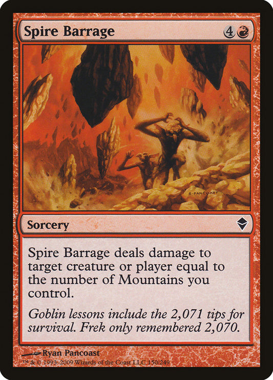 Spire Barrage [Zendikar] [Foil]