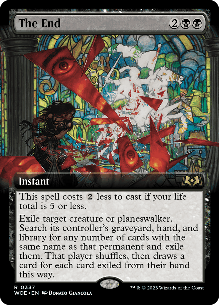 The End (Extended Art) [Wilds of Eldraine] [Foil]