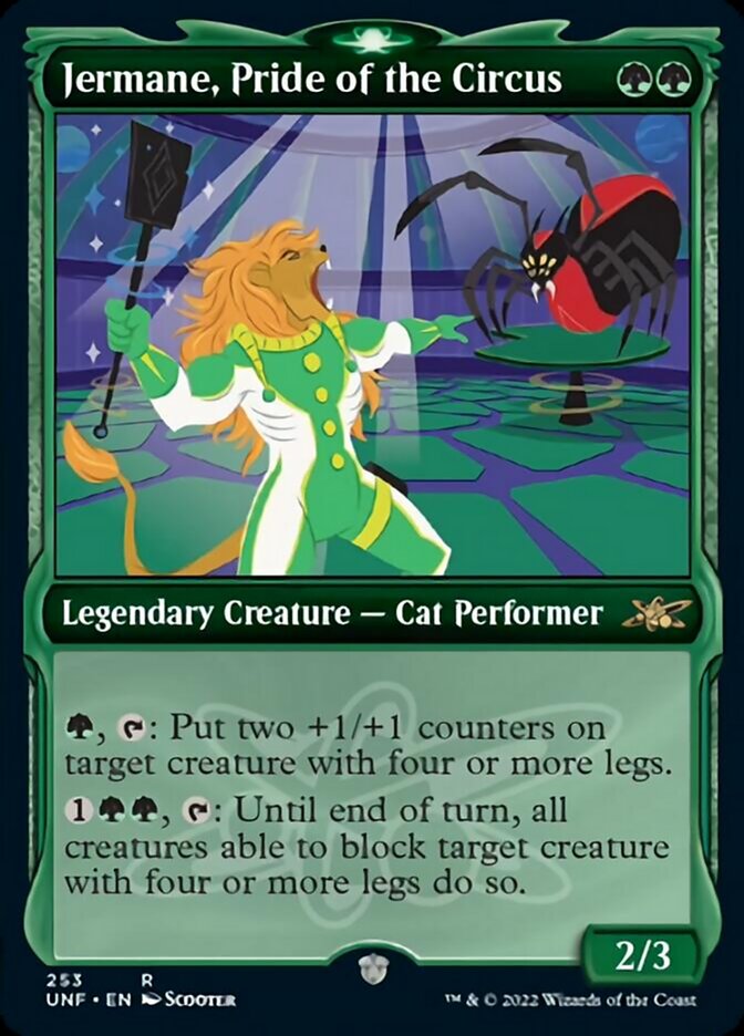 Jermane, Pride of the Circus (Showcase) [Unfinity] [Foil]