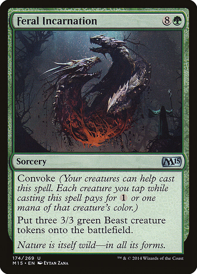 Feral Incarnation [Core Set 2015] [Foil]