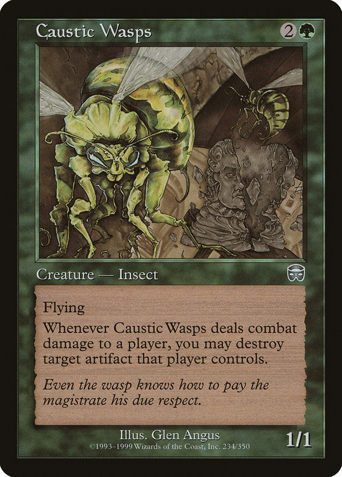 Caustic Wasps [Mercadian Masques] [Foil]