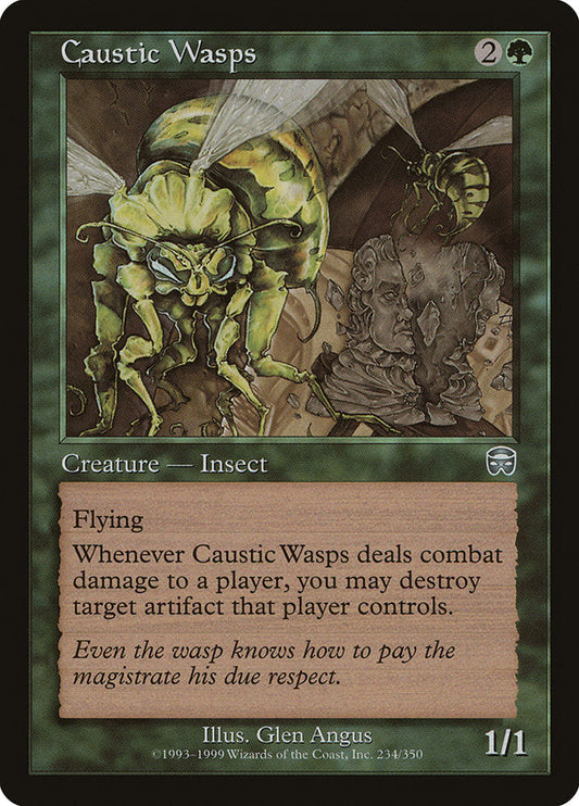 Caustic Wasps [Mercadian Masques] [Foil]