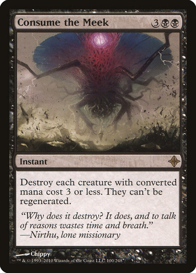 Consume the Meek [Rise of the Eldrazi] [Foil]