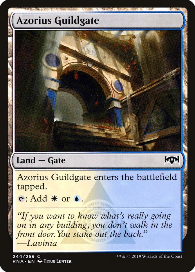 Azorius Guildgate (244/259) [Ravnica Allegiance] [Foil]
