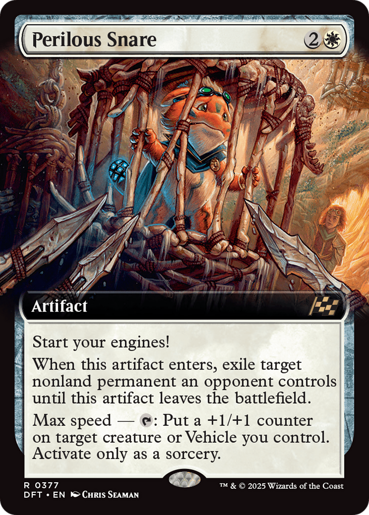 Perilous Snare (Extended Art) [Aetherdrift] [Foil]
