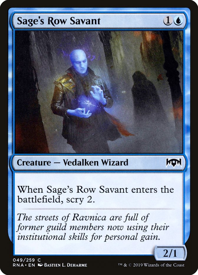 Sage's Row Savant [Ravnica Allegiance] [Foil]