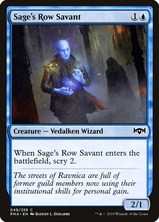 Sage's Row Savant [Ravnica Allegiance] [Foil]