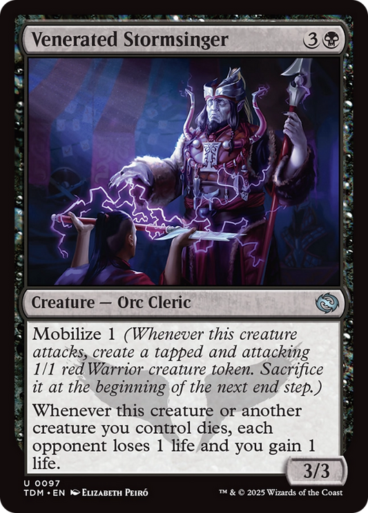 Venerated Stormsinger [Tarkir: Dragonstorm] [Foil]