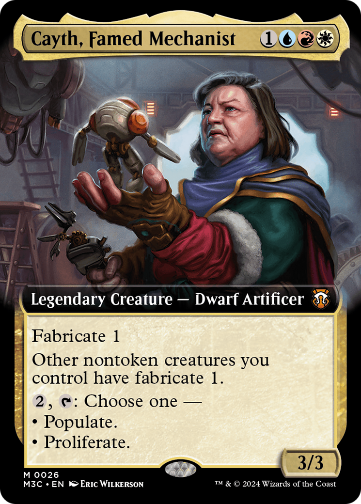 Cayth, Famed Mechanist (Extended Art) [Modern Horizons 3 Commander] [Foil]