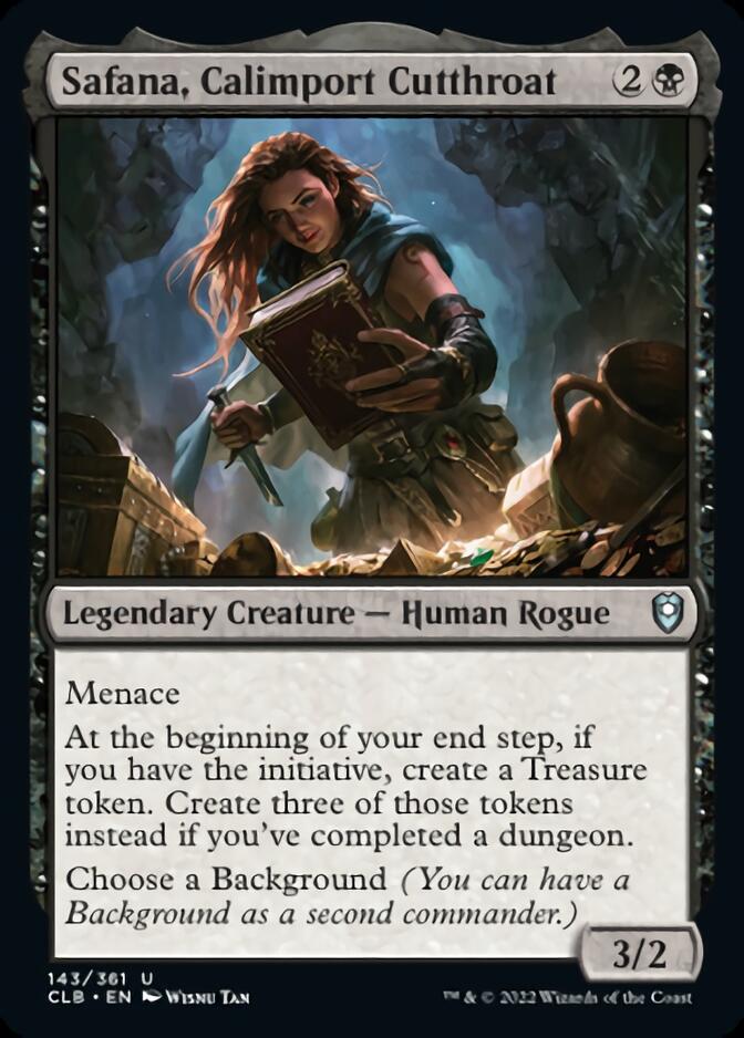 Safana, Calimport Cutthroat [Commander Legends: Battle for Baldur's Gate] [Foil]