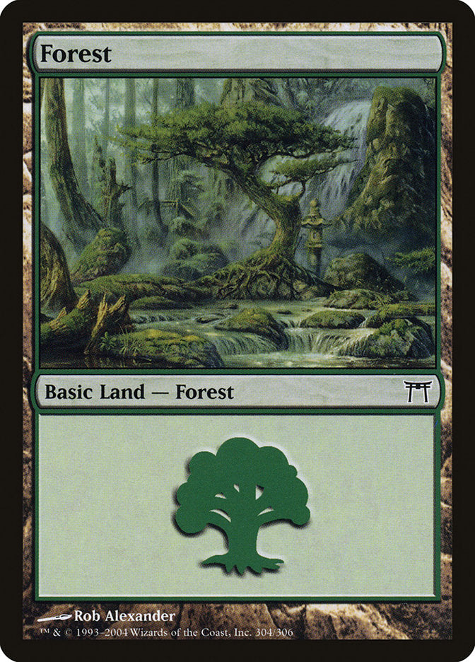 Forest (304) [Champions of Kamigawa] [Foil]