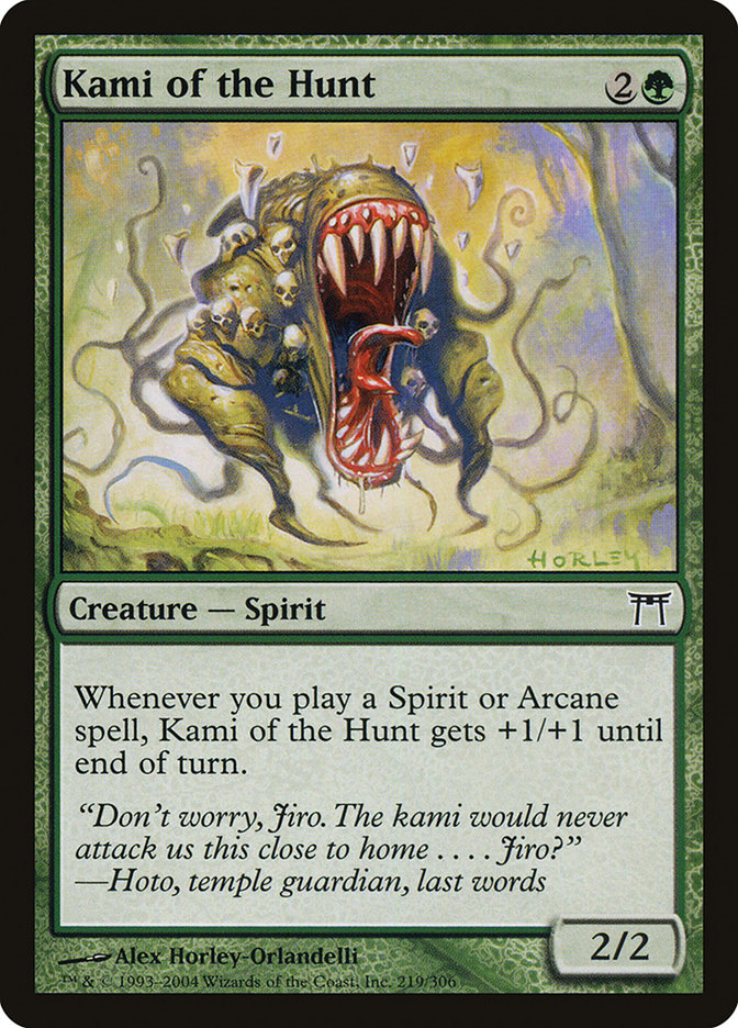 Kami of the Hunt [Champions of Kamigawa] [Foil]