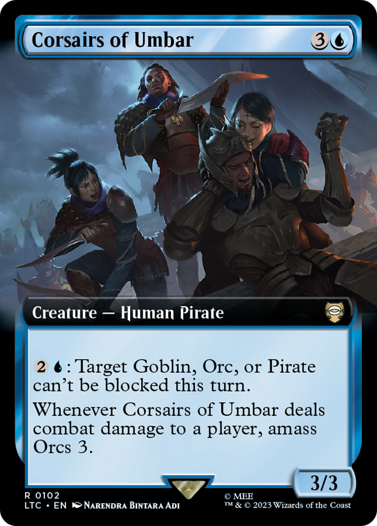Corsairs of Umbar (Extended Art) [The Lord of the Rings: Tales of Middle-Earth Commander] [Foil]