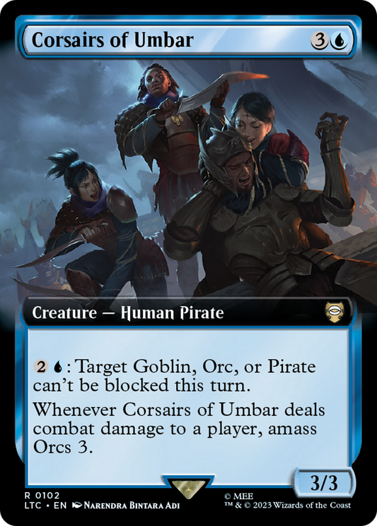 Corsairs of Umbar (Extended Art) [The Lord of the Rings: Tales of Middle-Earth Commander] [Foil]