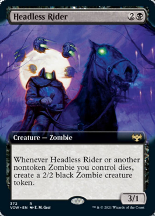 Headless Rider (Extended Art) [Innistrad: Crimson Vow] [Foil]
