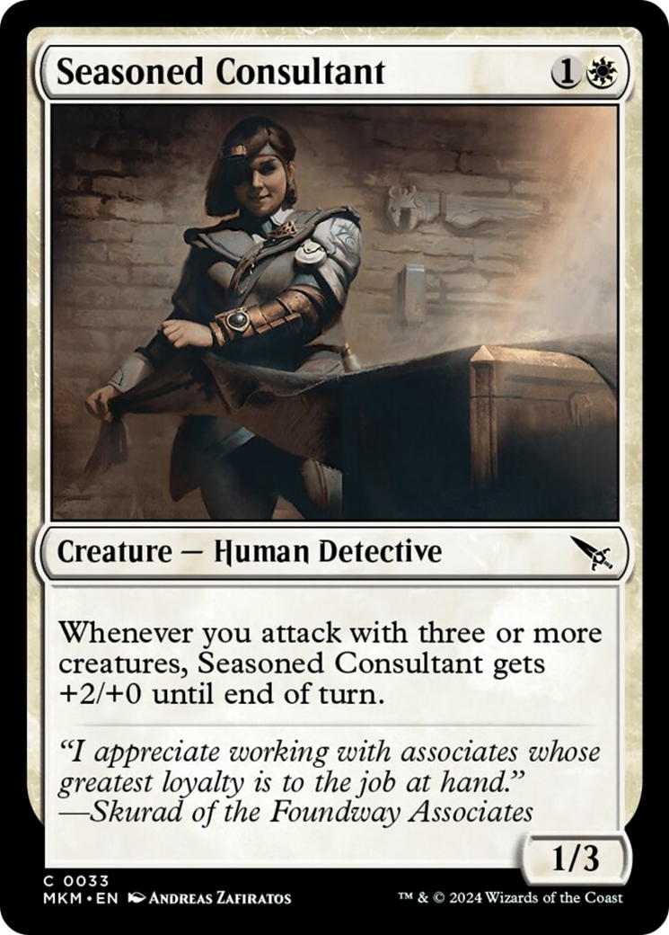 Seasoned Consultant [Murders at Karlov Manor] [Foil]