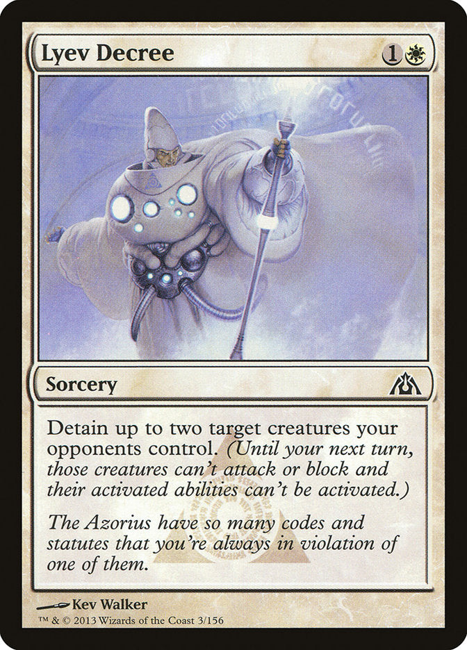 Lyev Decree [Dragon's Maze] [Foil]