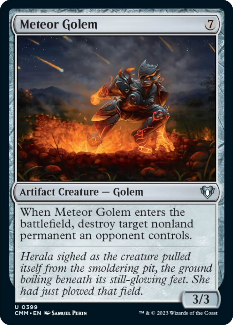 Meteor Golem [Commander Masters] [Foil]