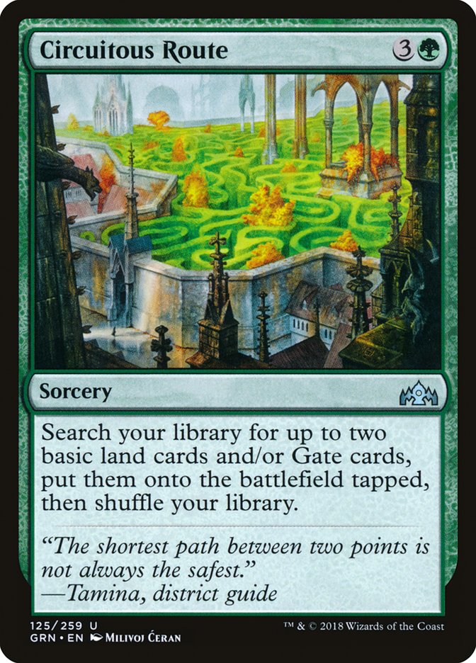 Circuitous Route [Guilds of Ravnica] [Foil]