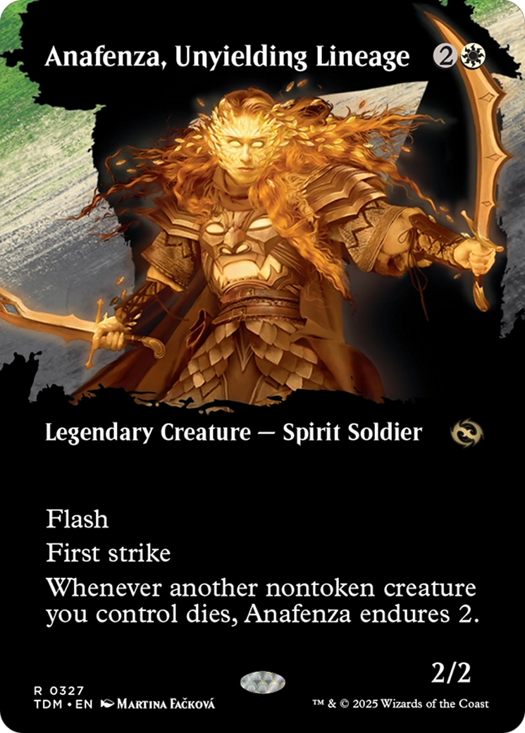 Anafenza, Unyielding Lineage (Borderless) [Tarkir: Dragonstorm] [Foil]